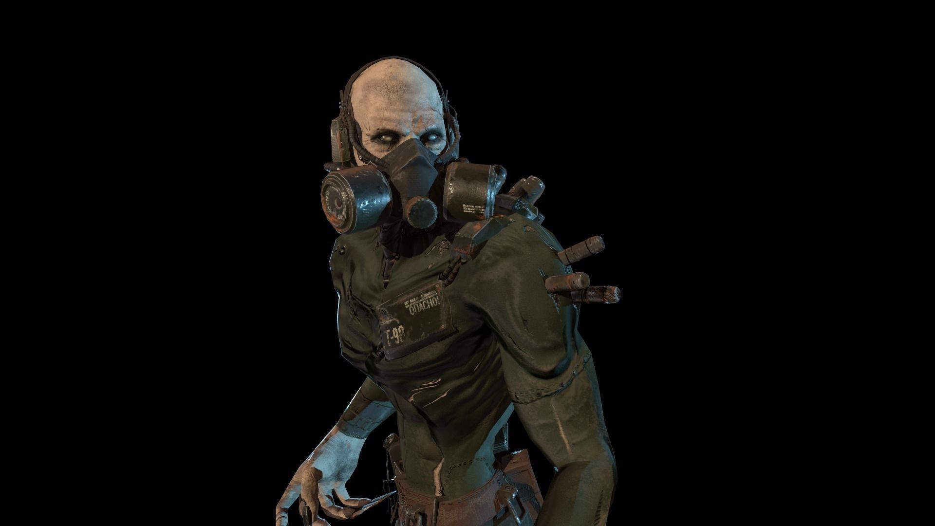 Mutant1 zombie Low-poly 3D model_18