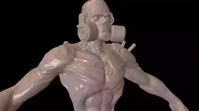 Mutant1 high poly zbrush project 3D model