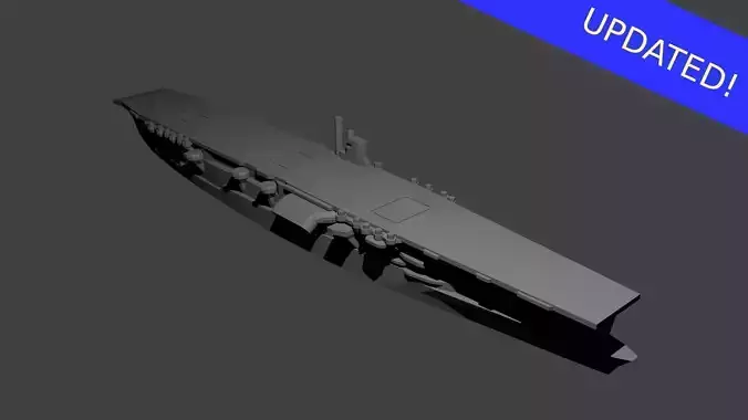 Japanese Aircraft Carrier Akagi 3D print model