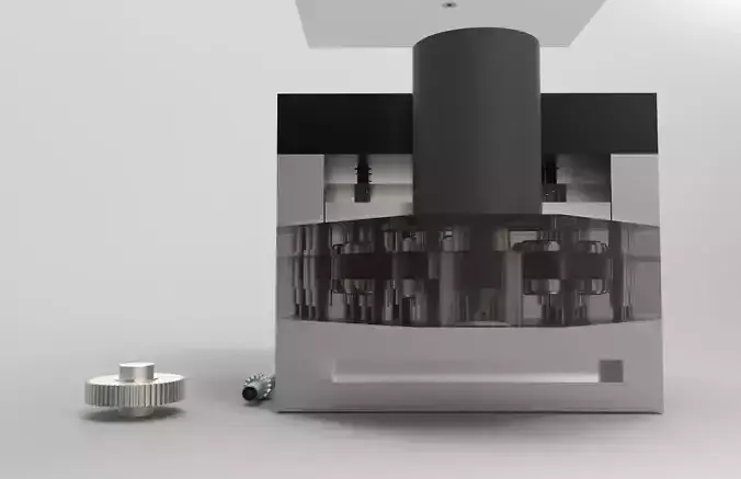 Screwing motor system mold cap