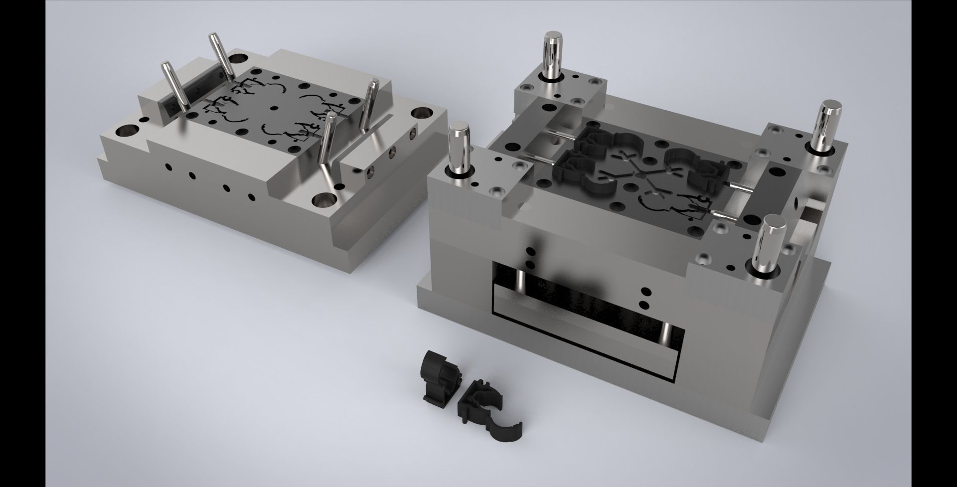 Clips Injection Mold 3D model_3