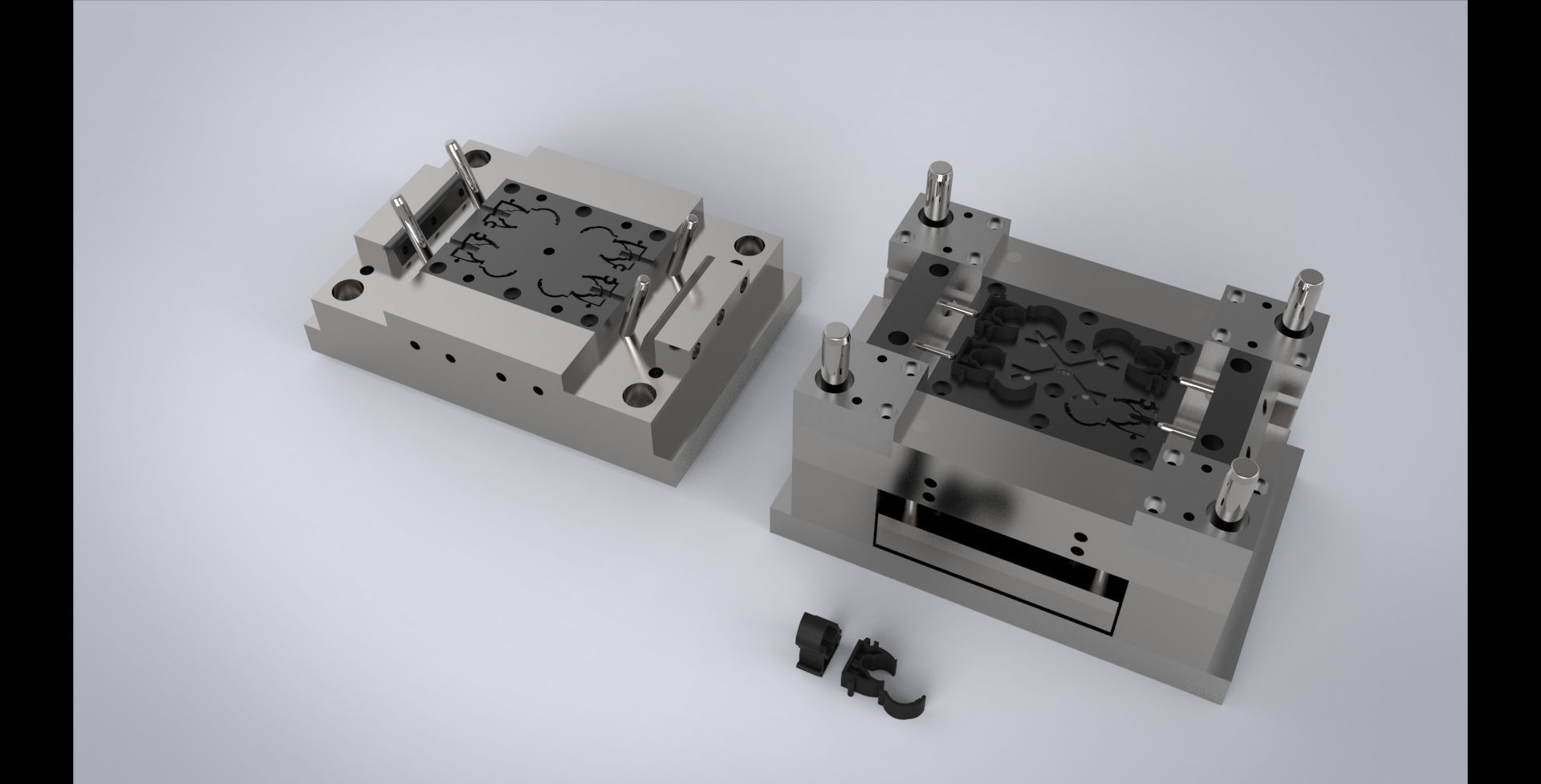 Clips Injection Mold 3D model_5