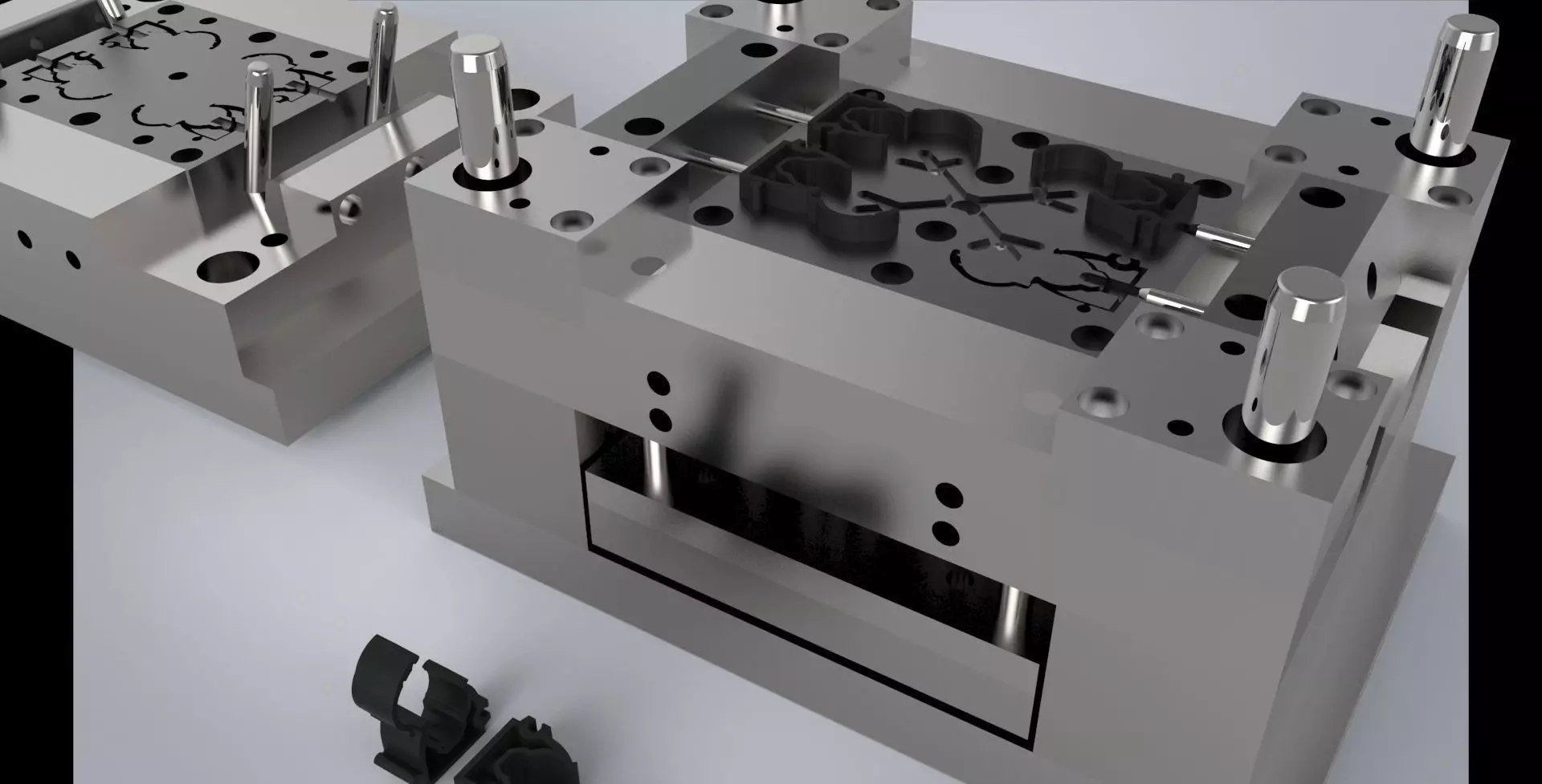 Clips Injection Mold 3D model_0