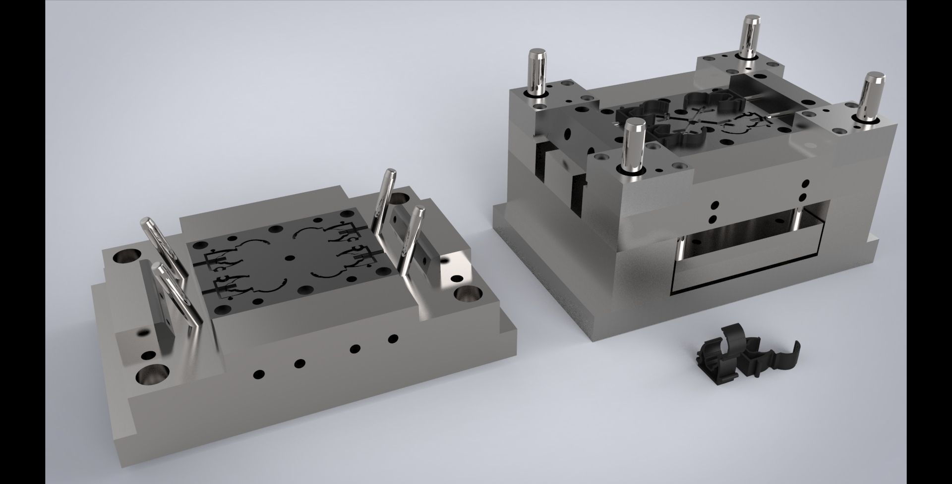 Clips Injection Mold 3D model_1