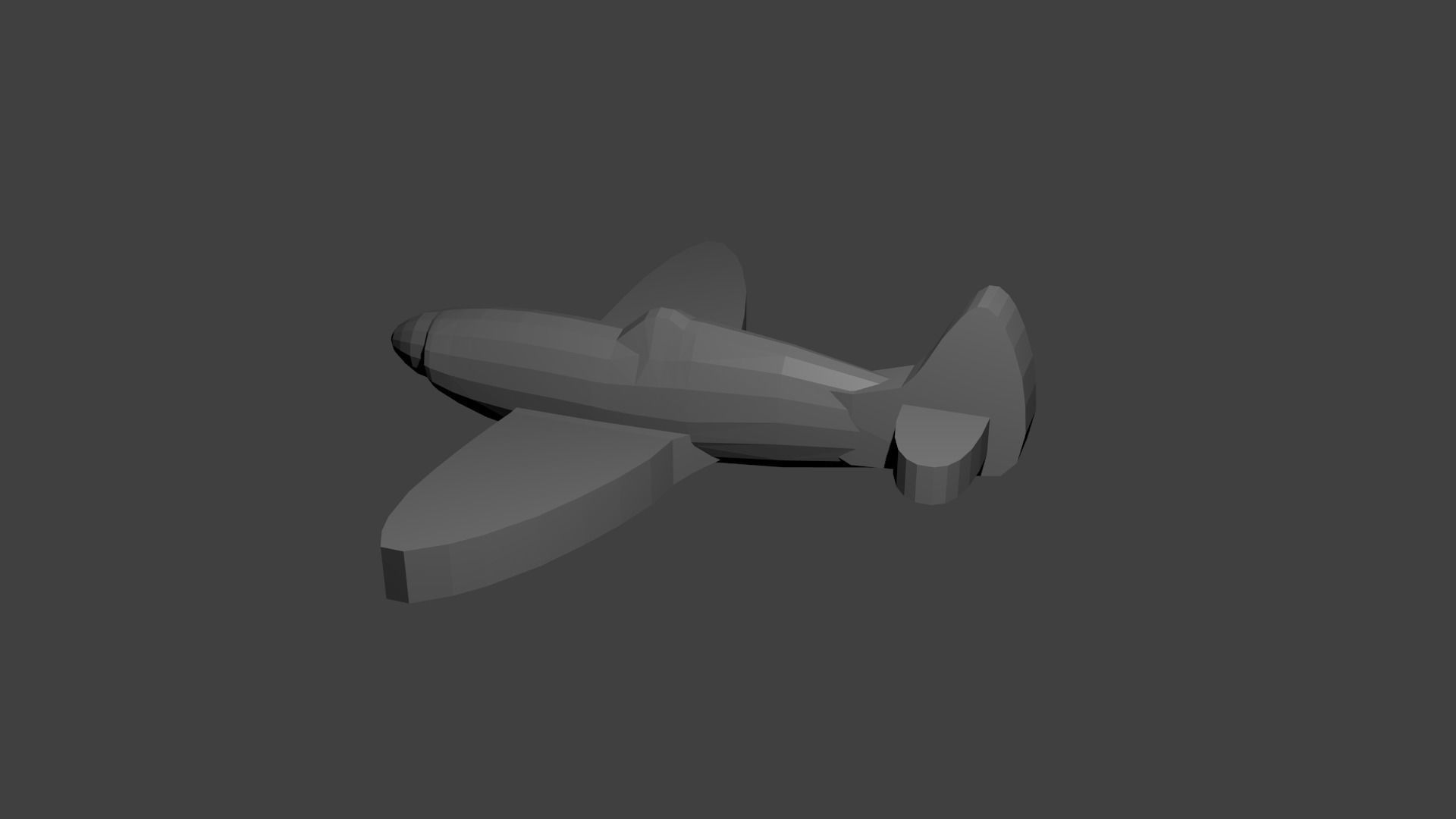 British Supermarine Spitfire Fighter Aircraft Free 3D print model_2