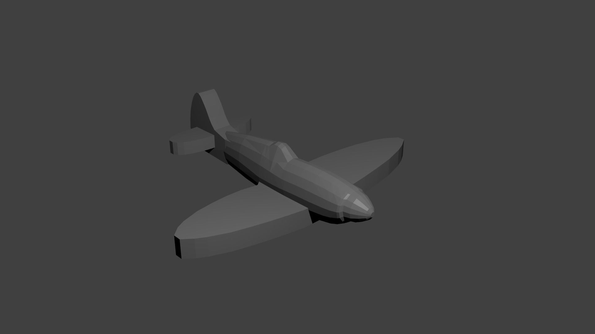 British Supermarine Spitfire Fighter Aircraft Free 3D print model_1