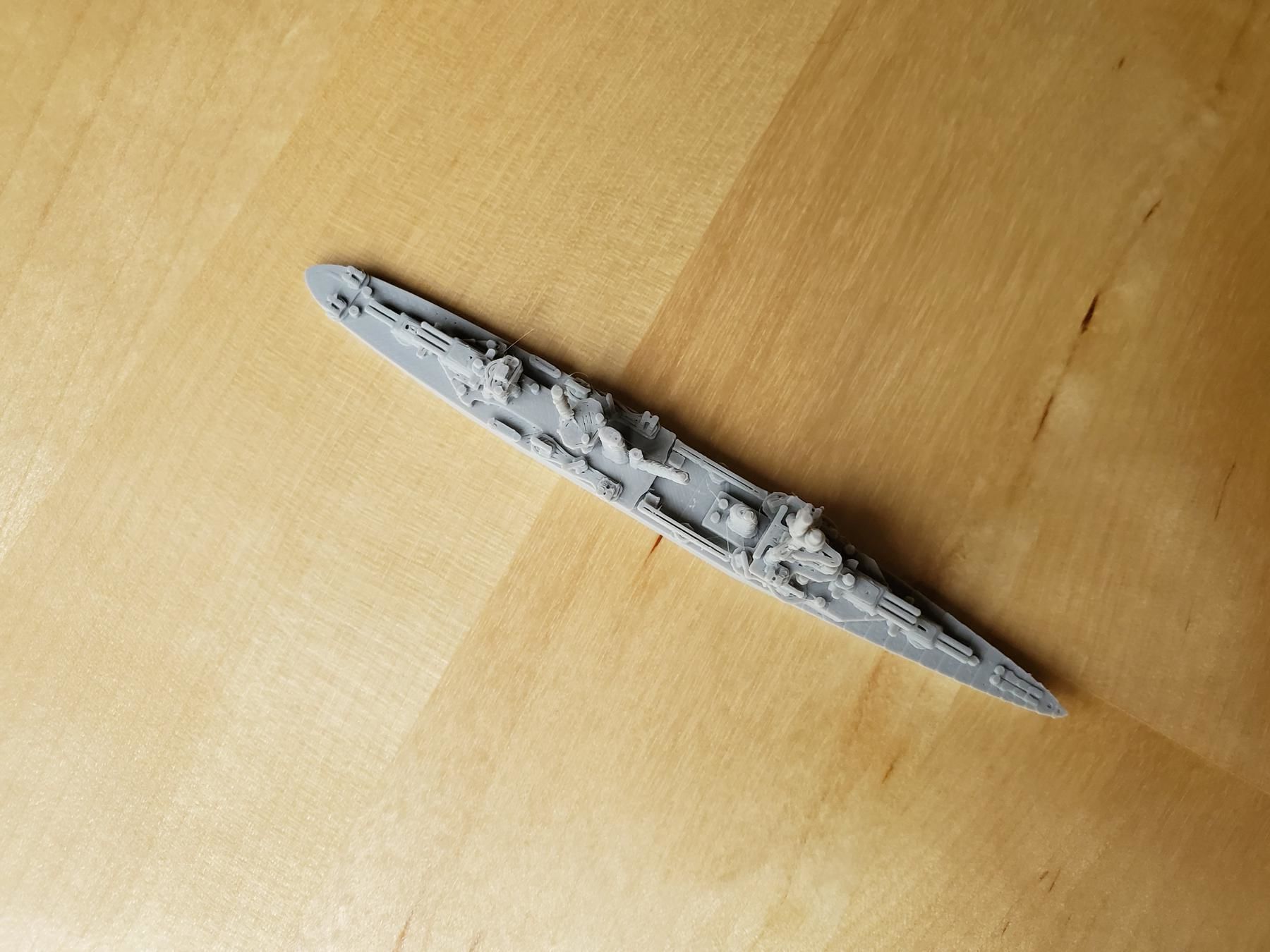 US Pensacola Class Cruiser Warship 3D print model_11