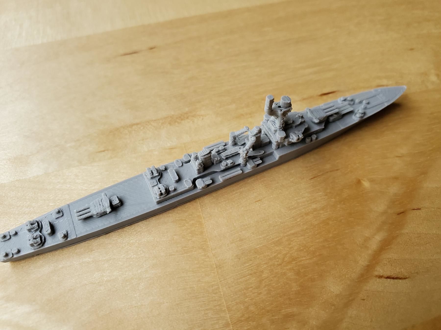 French La Galissonniere Class Cruiser Warship 3D print model_11