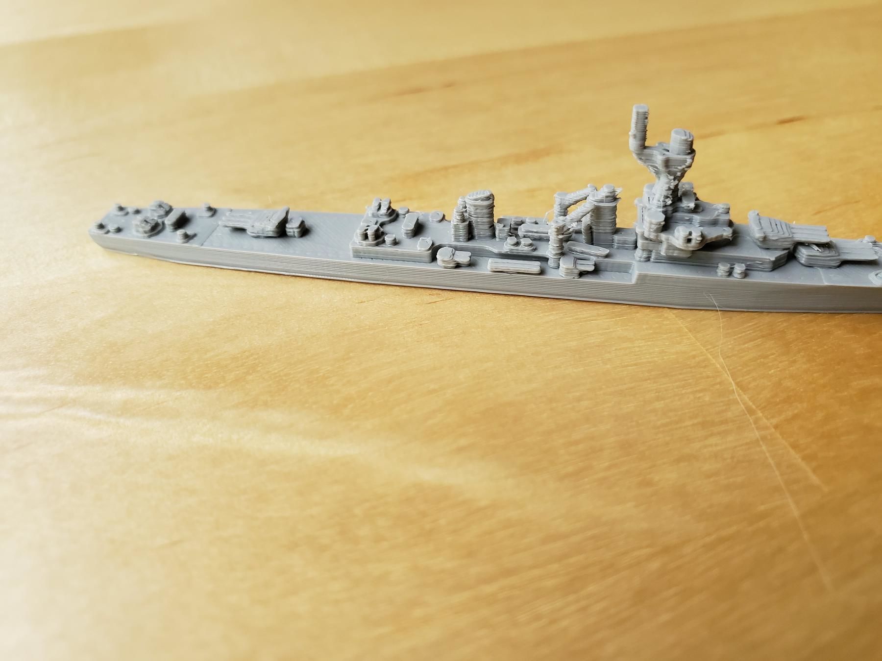 French La Galissonniere Class Cruiser Warship 3D print model_8