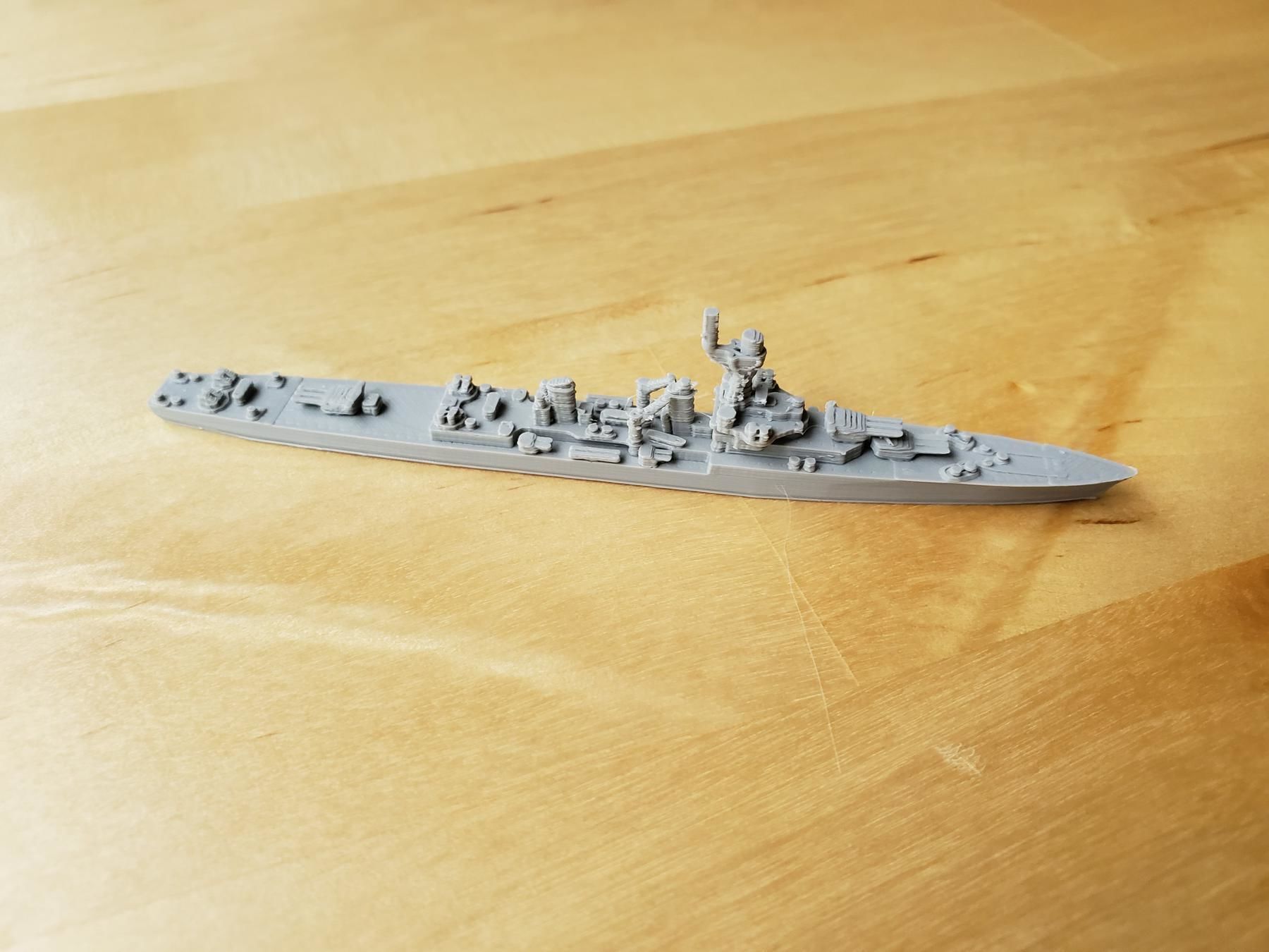 French La Galissonniere Class Cruiser Warship 3D print model_6