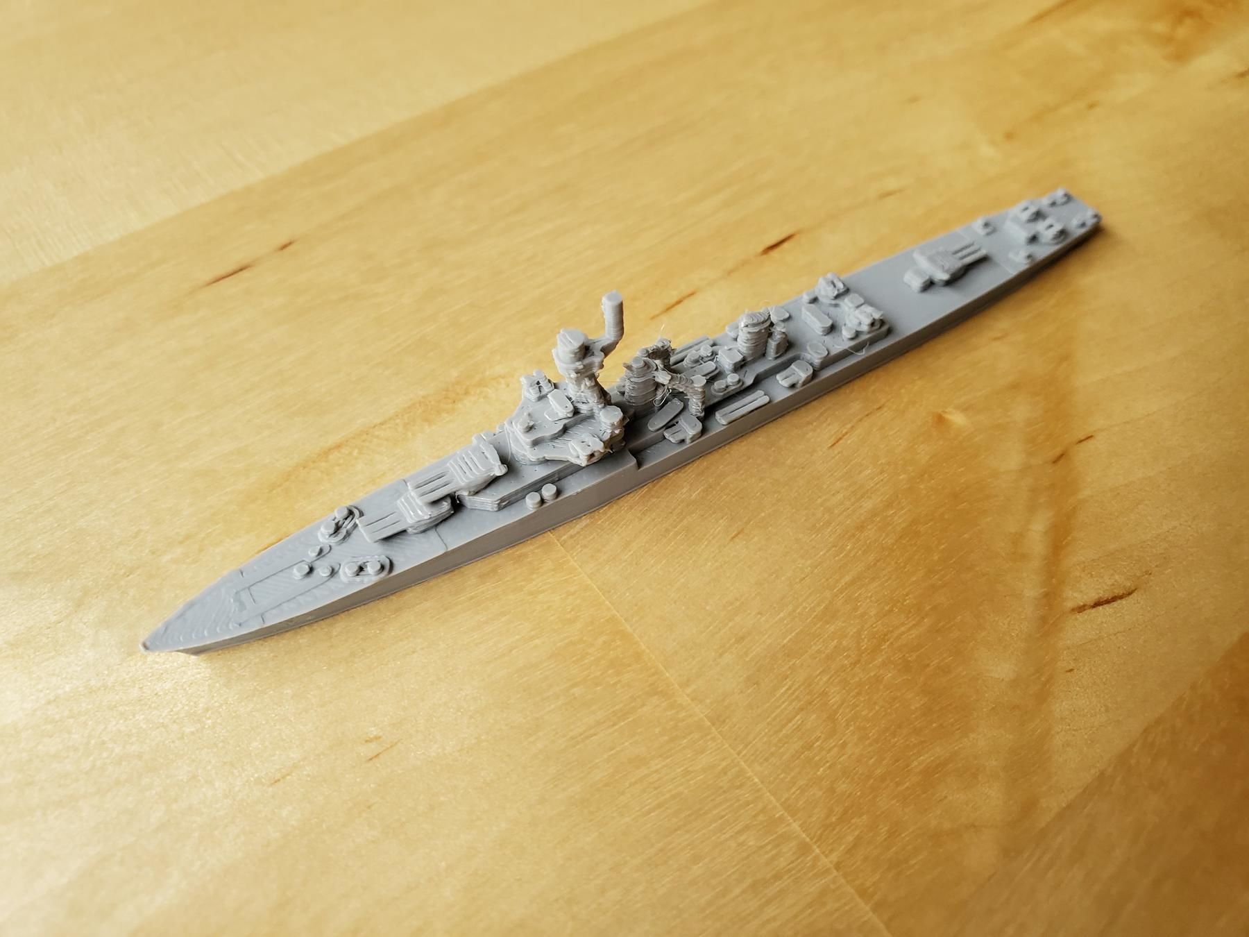 French La Galissonniere Class Cruiser Warship 3D print model_3