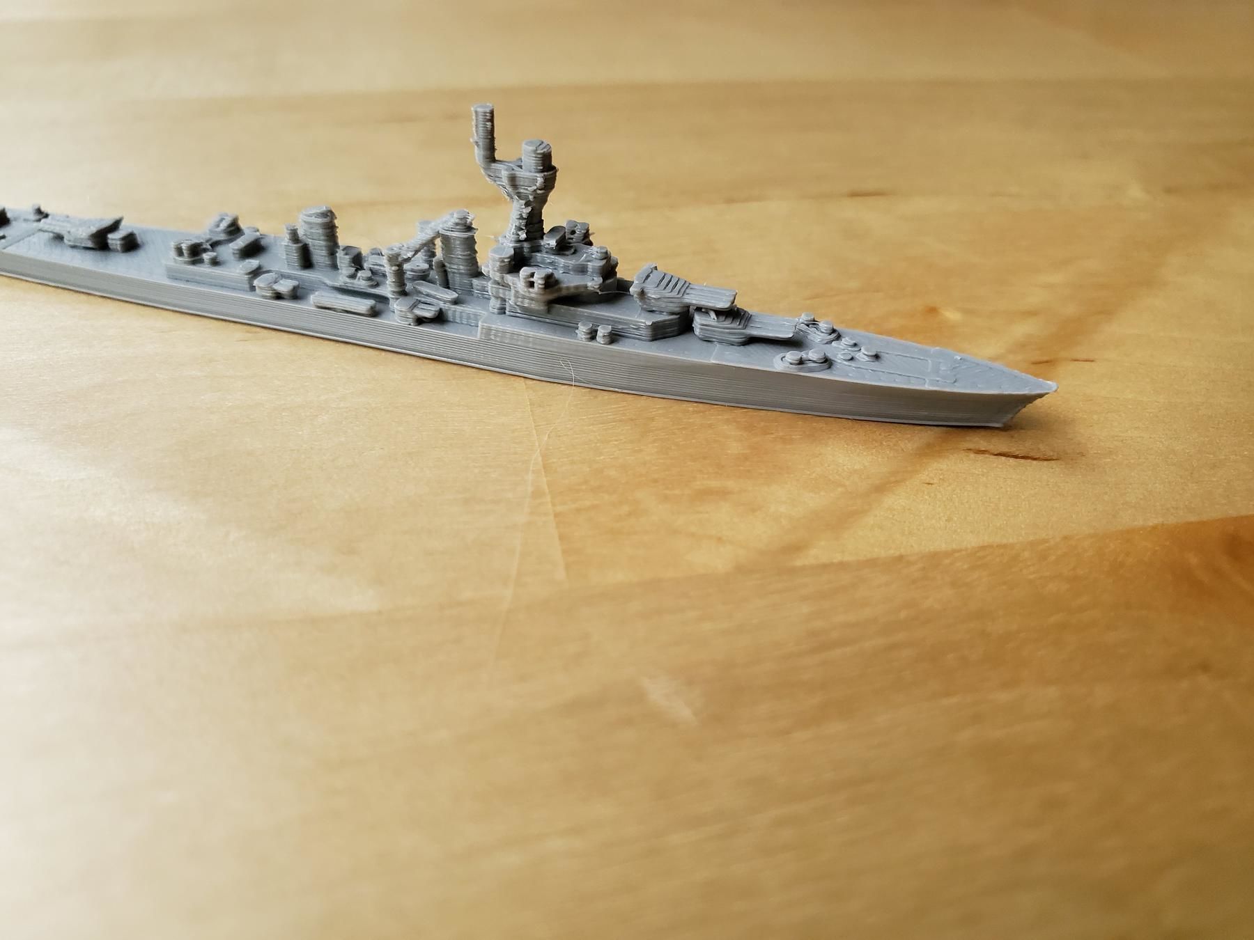 French La Galissonniere Class Cruiser Warship 3D print model_7