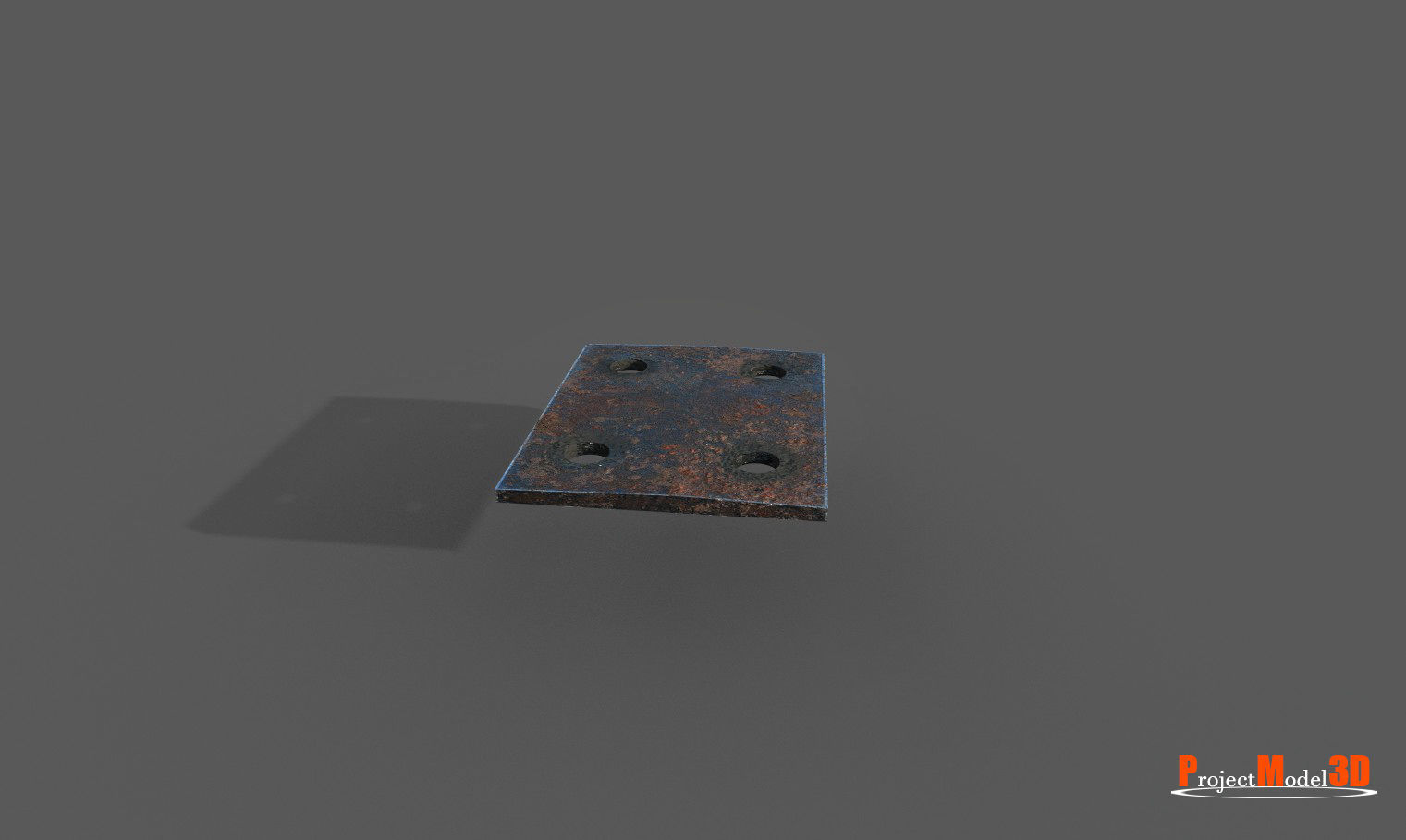 Metal beam Factory Version 001 Low-poly 3D model_10