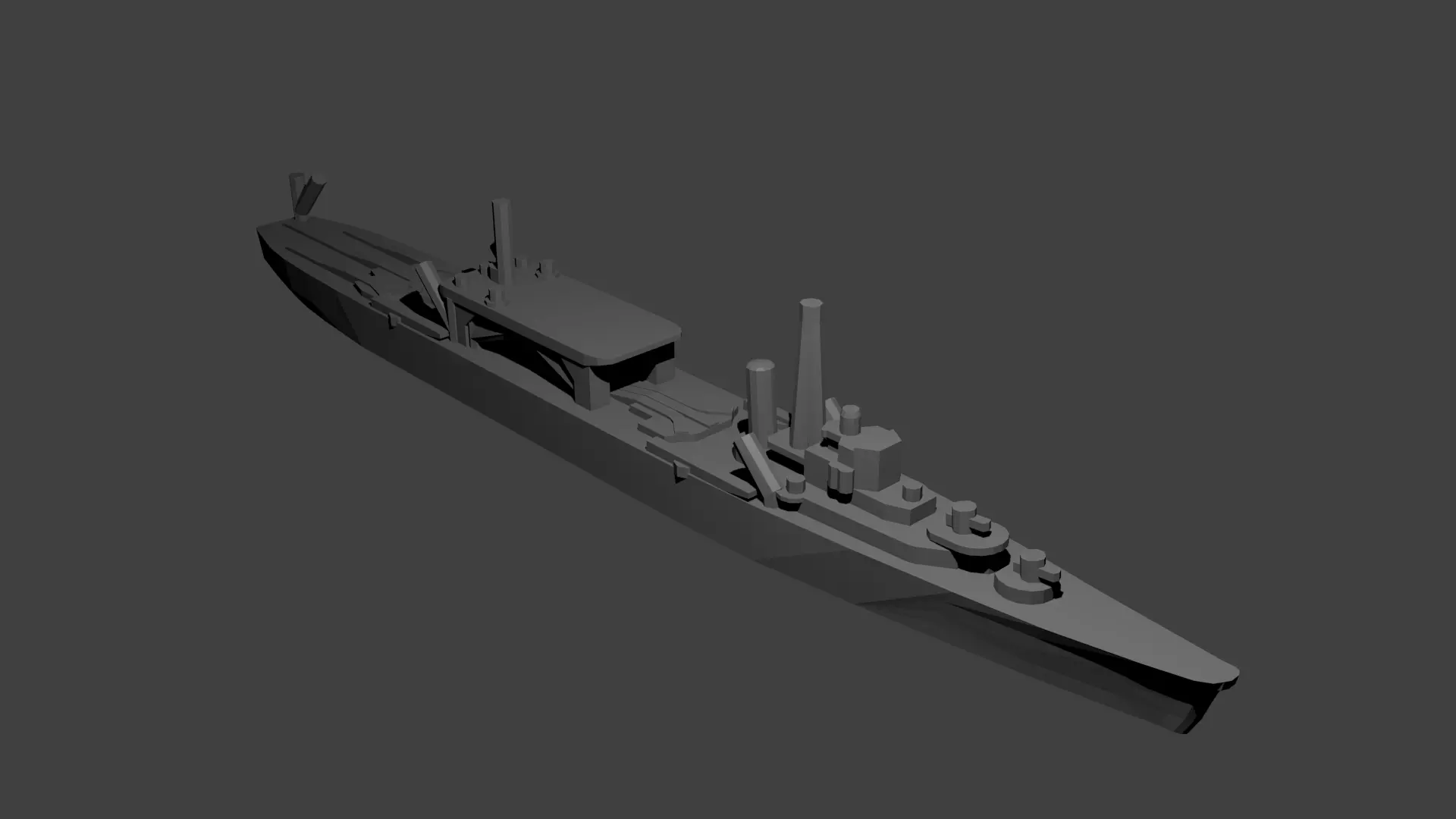 Japanese Chitose Class Seaplane Tender 3D print model_0