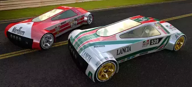Lancia Stratos prototype 3D model
