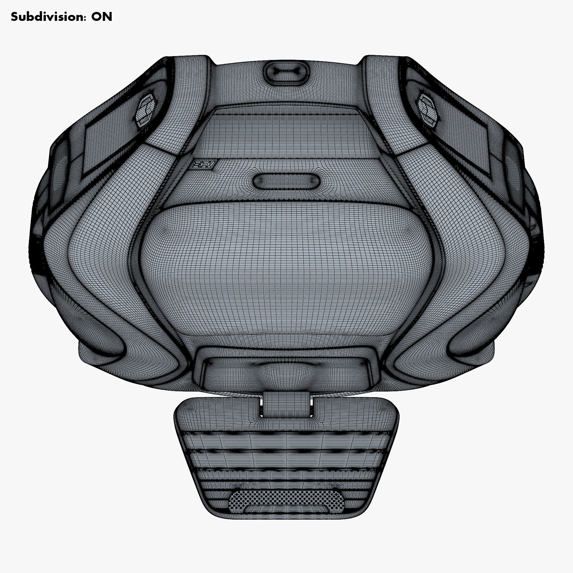 Inmotion V3 Pro red 3D model_36