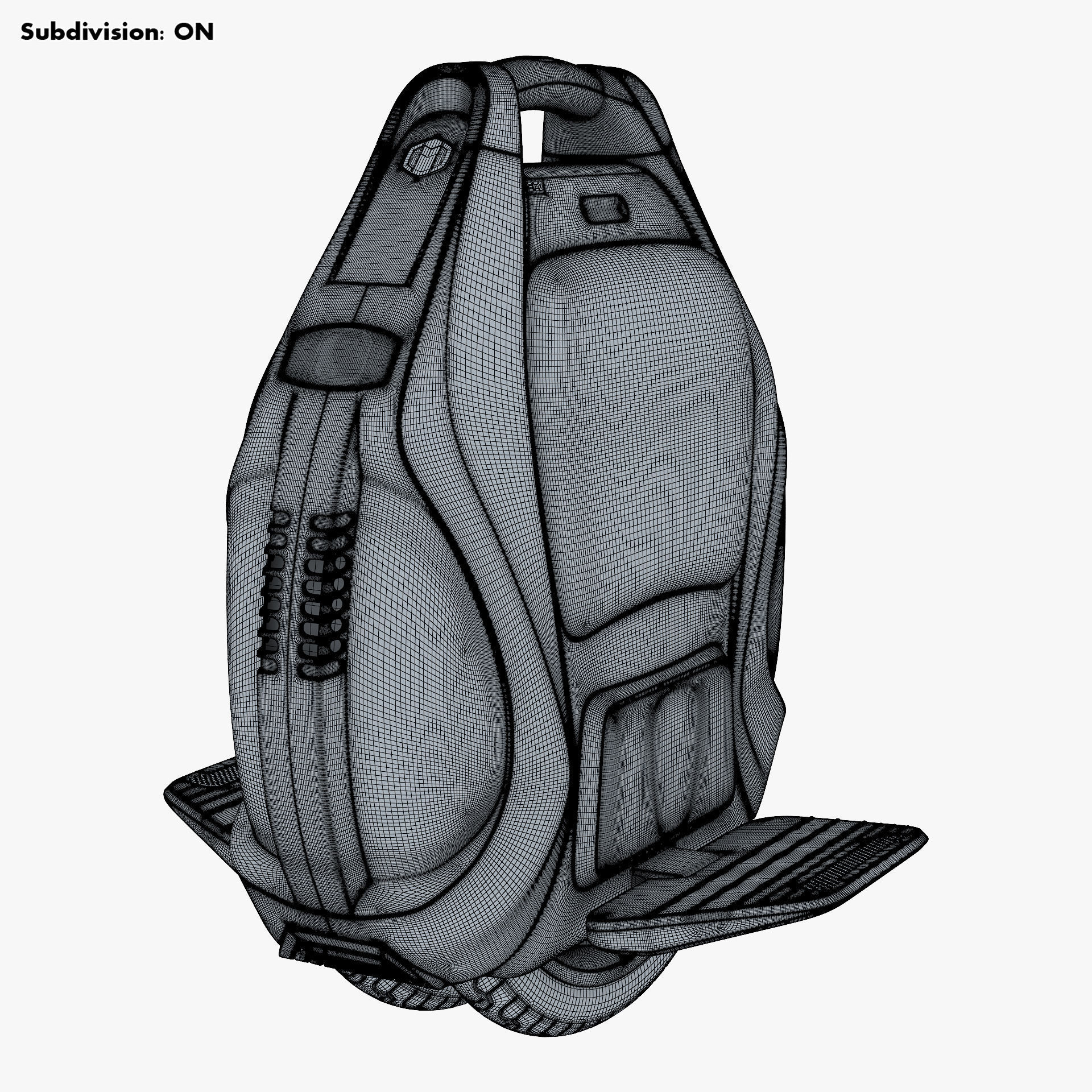 Inmotion V3 Pro red 3D model_26