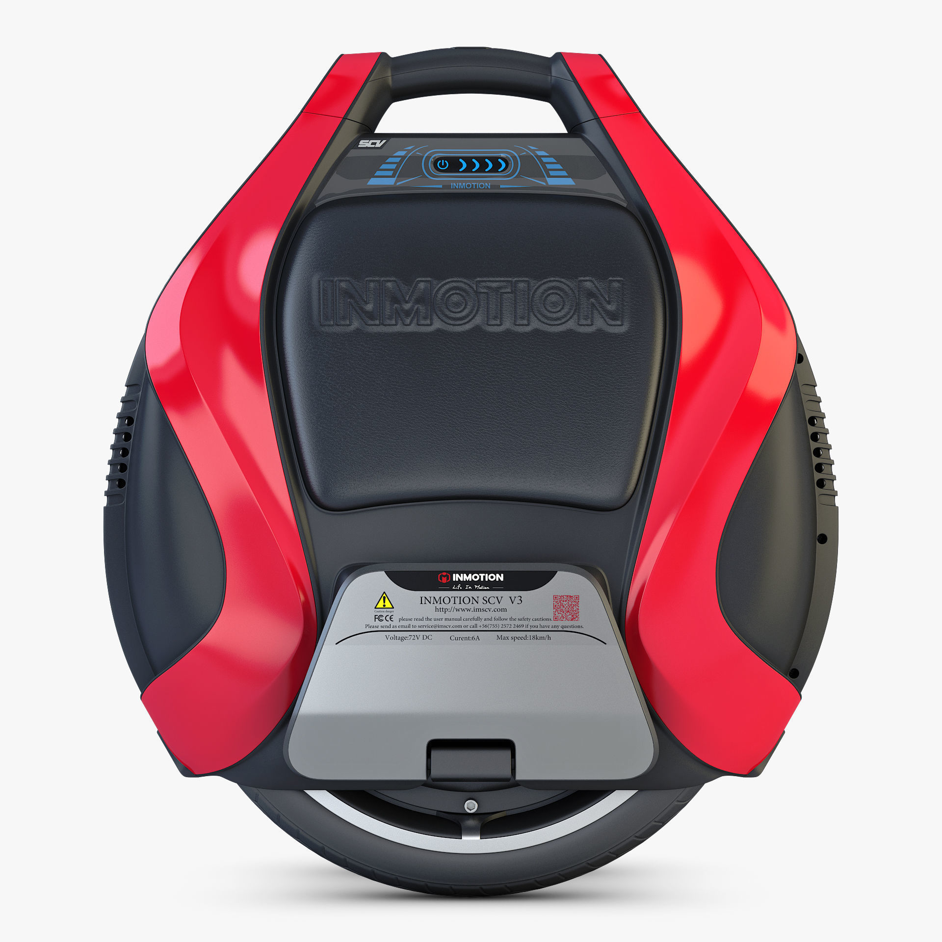 Inmotion V3 Pro red 3D model_5