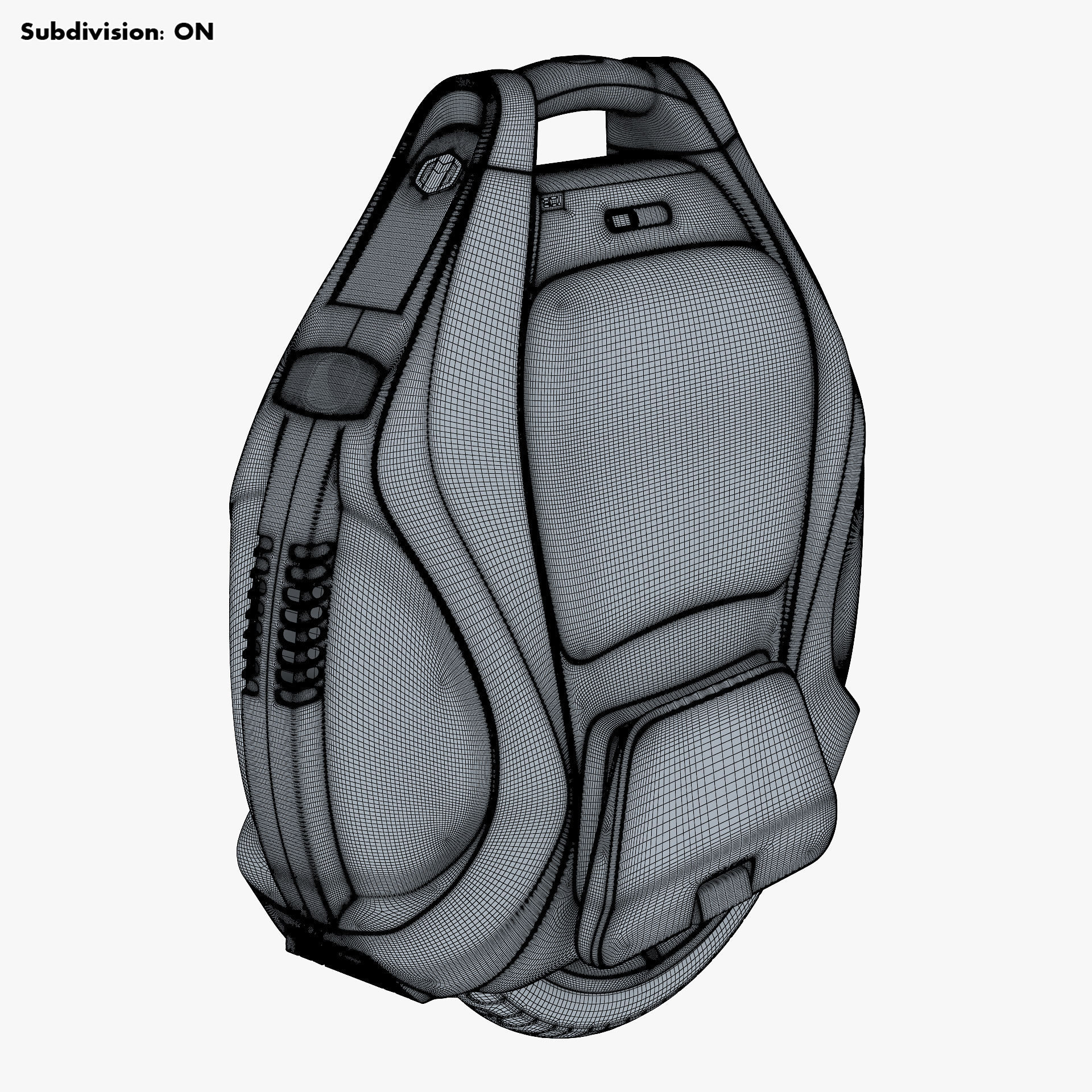 Inmotion V3 Pro red 3D model_34