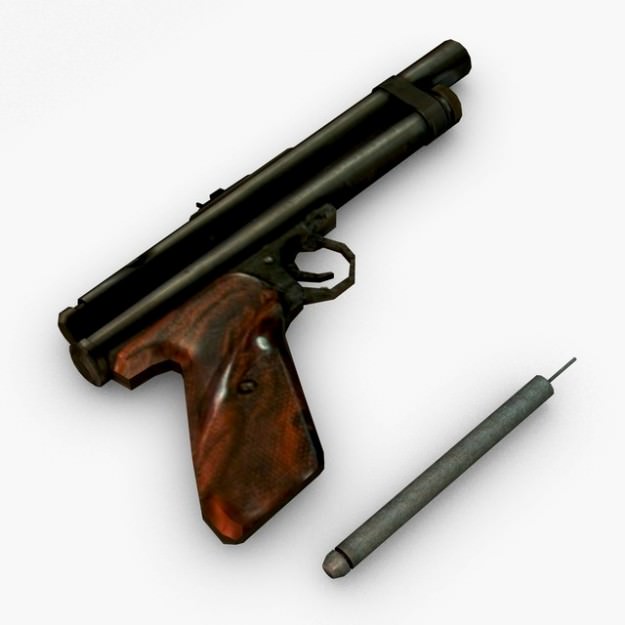 Tranquilizer Gun 3D model_1