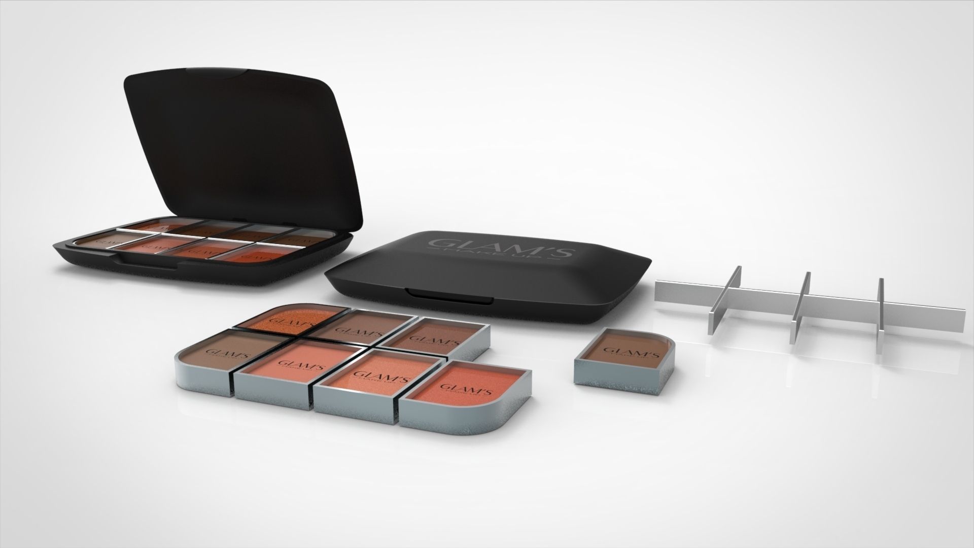 Glams Makeup Free 3D model_2