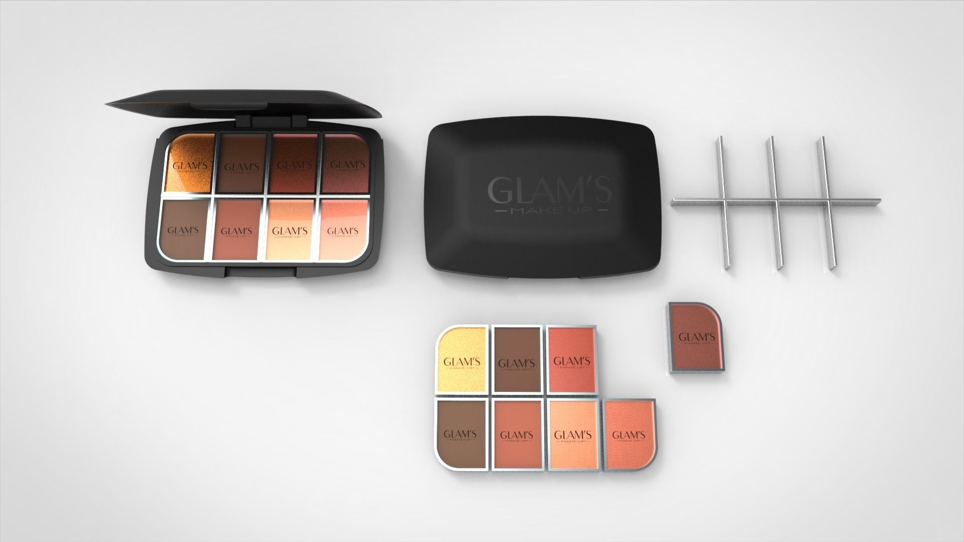 Glams Makeup Free 3D model_5