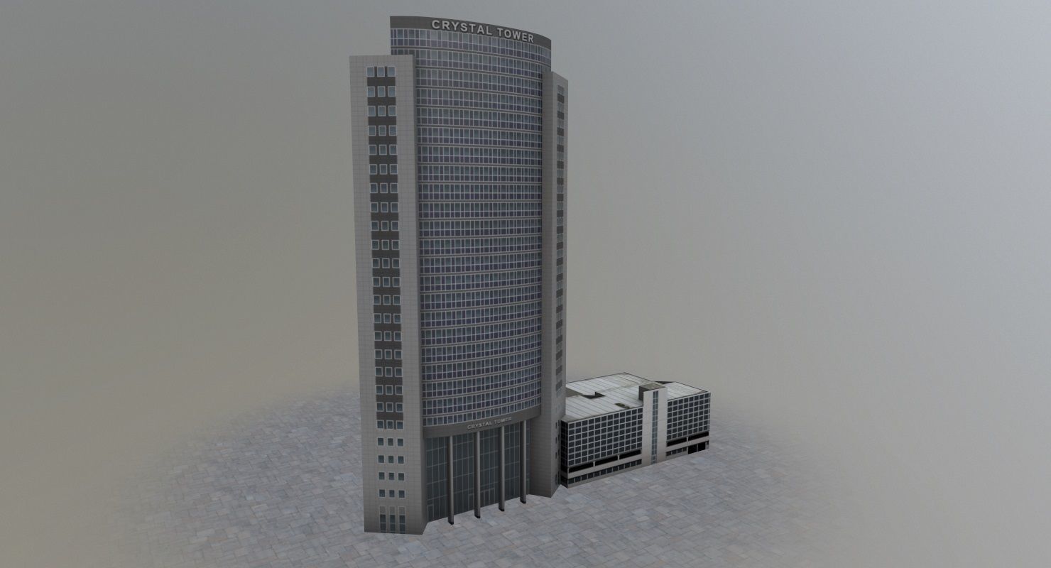 Amsterdam High Rise Pack Low-poly 3D model_12