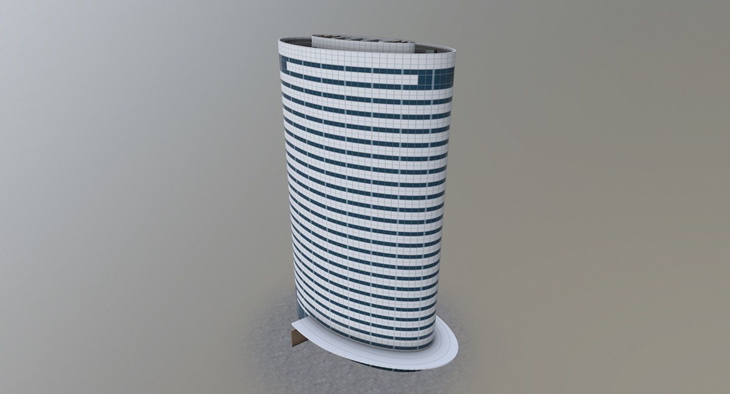 Amsterdam High Rise Pack Low-poly 3D model_28