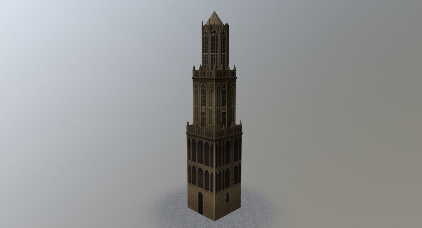 Amsterdam High Rise Pack Low-poly 3D model_49