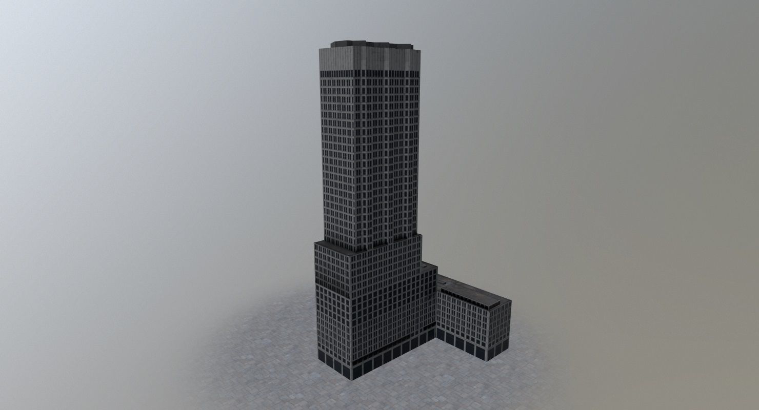 Amsterdam High Rise Pack Low-poly 3D model_41