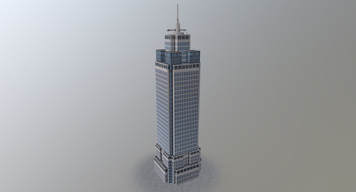 Amsterdam High Rise Pack Low-poly 3D model_31