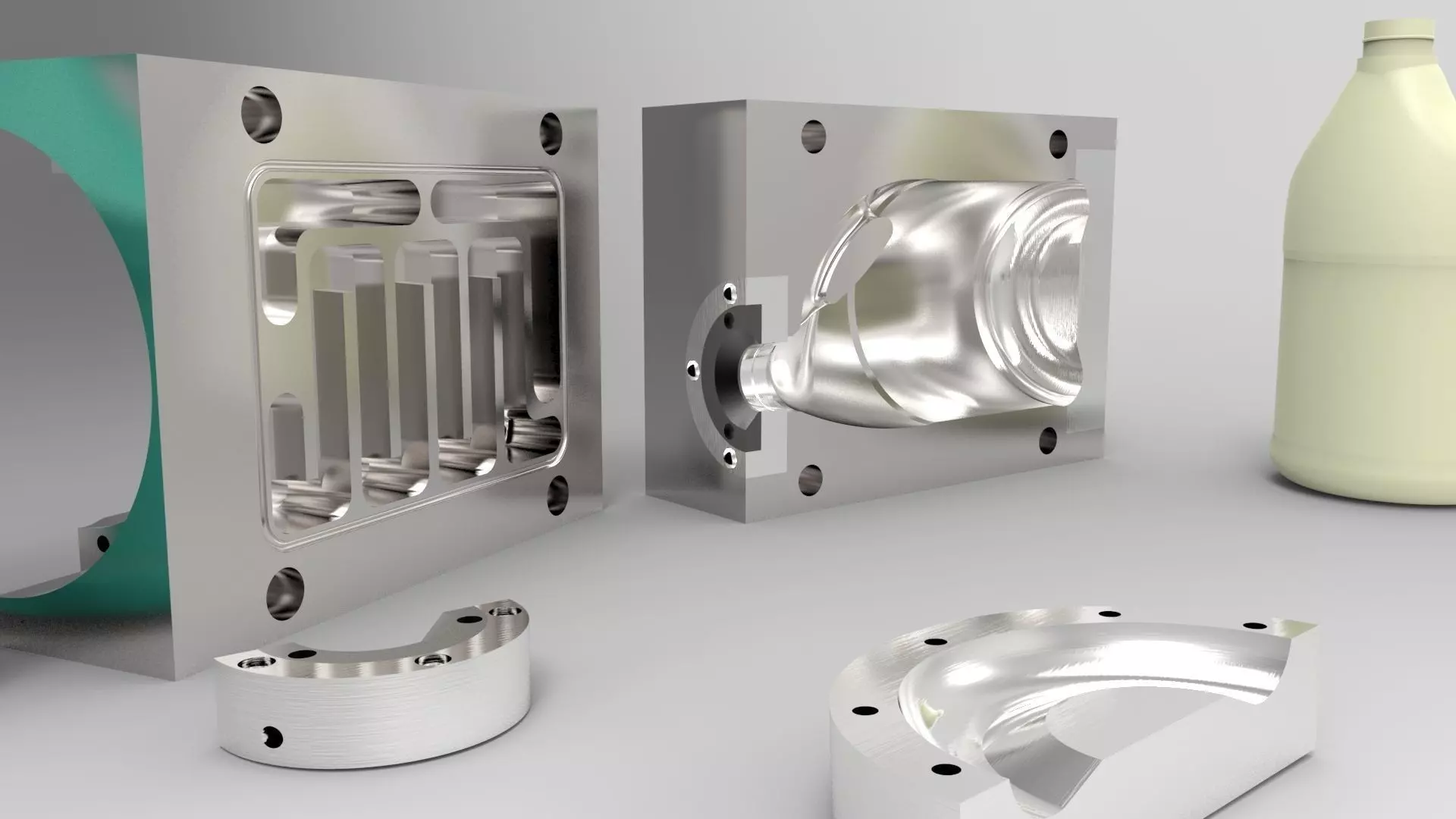 Gallon 4 Liter Blow Mold 3D model