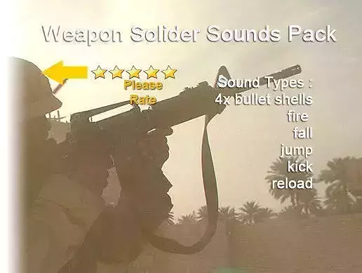 Soldiers sounds pack Low-poly 3D model