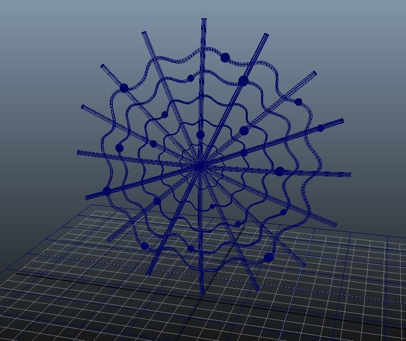 Spider Web Crawlebot Cyberweb 3D model_3