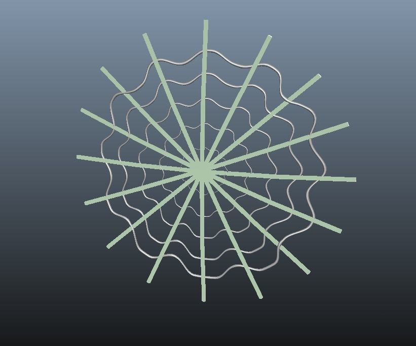 Spider Web Crawlebot Cyberweb 3D model_2