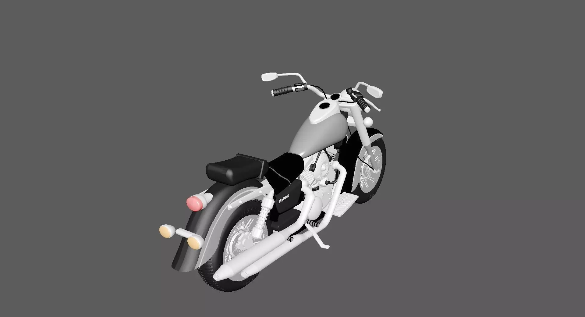 Motorcycle kawasaki 3D model