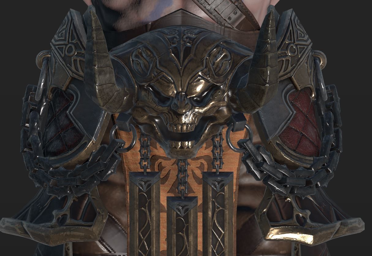 Barbarian warrior 3D model_13