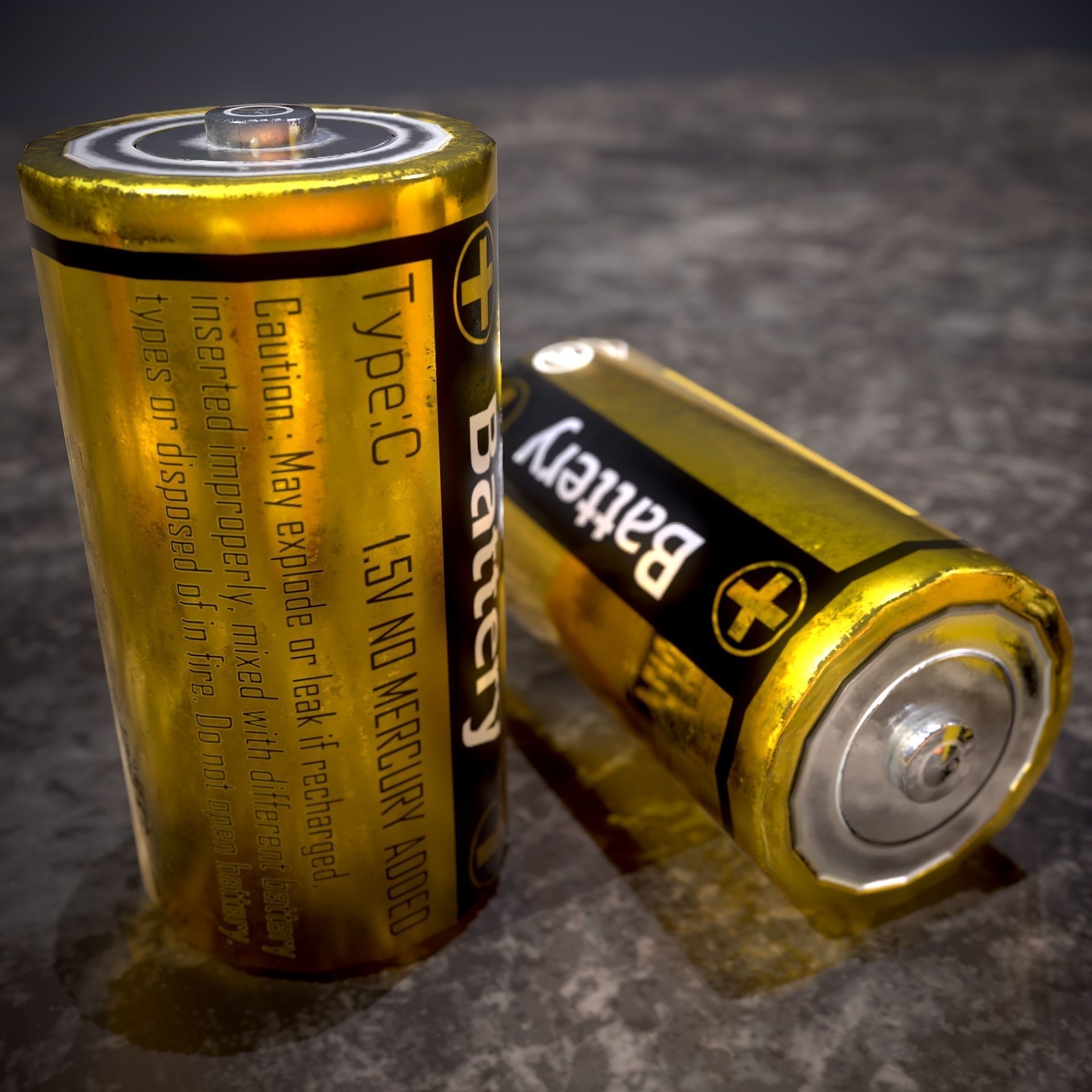 HIE Battery D180810 Low-poly 3D model_9
