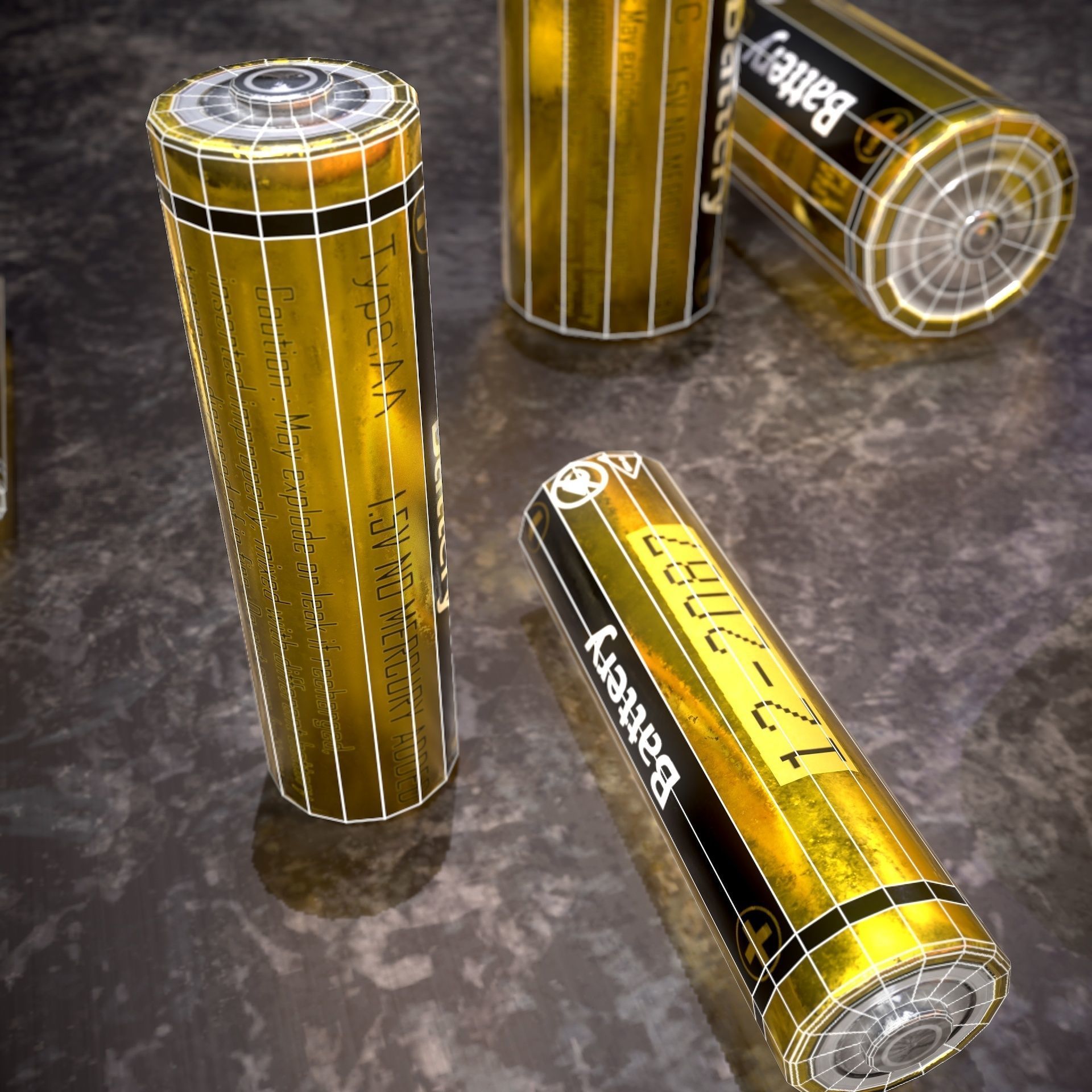 HIE Battery D180810 Low-poly 3D model_8