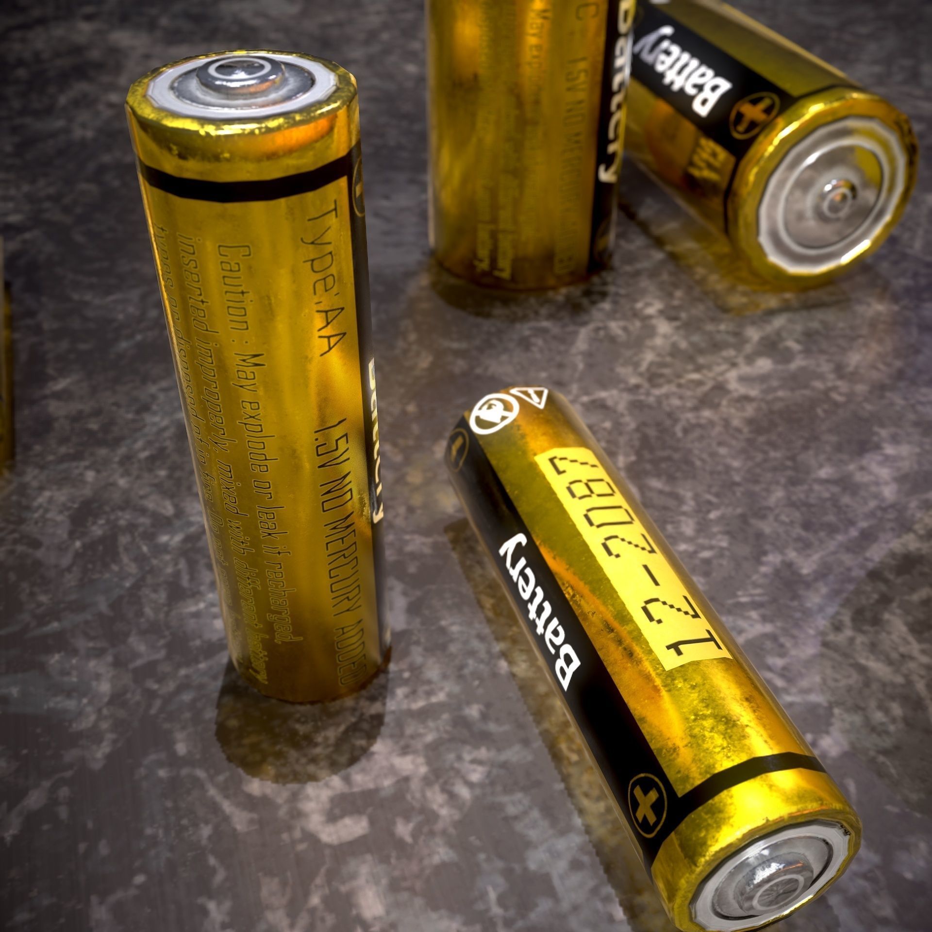 HIE Battery D180810 Low-poly 3D model_6