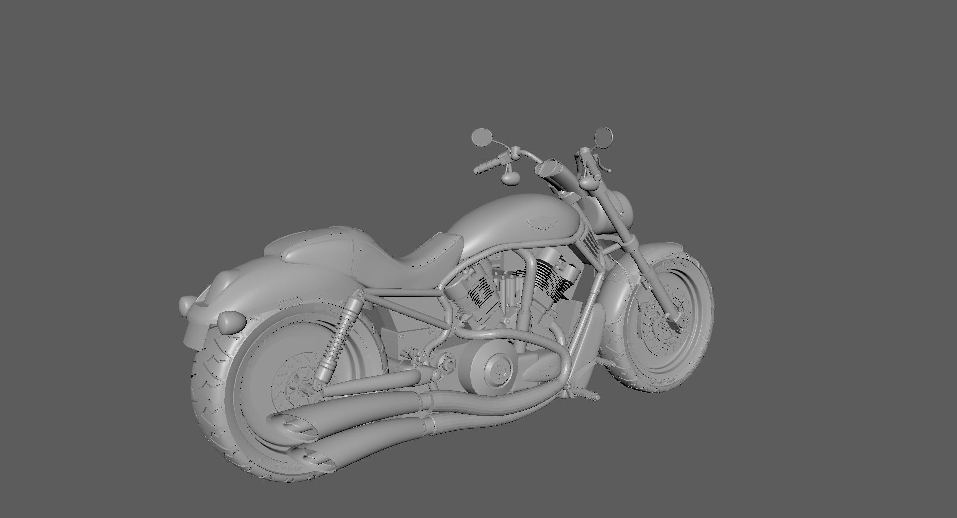 harley davidson v rod 3D model_1
