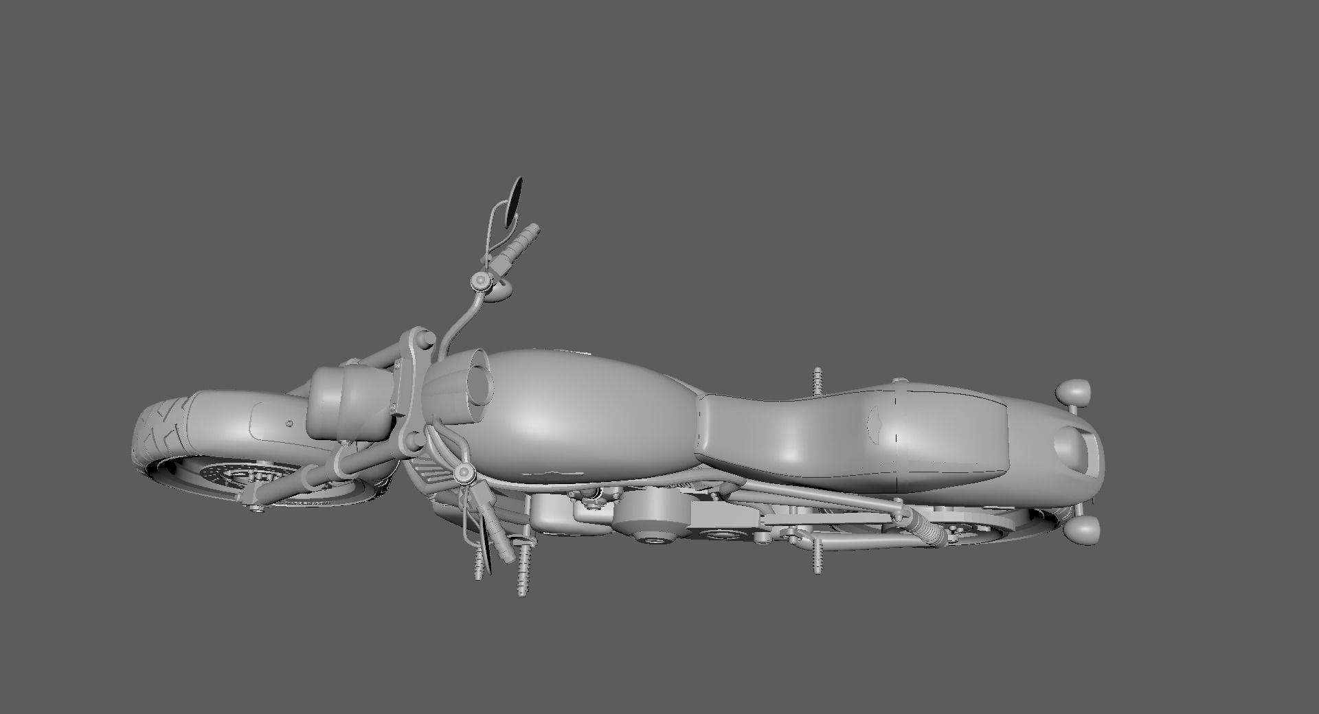 harley davidson v rod 3D model_2