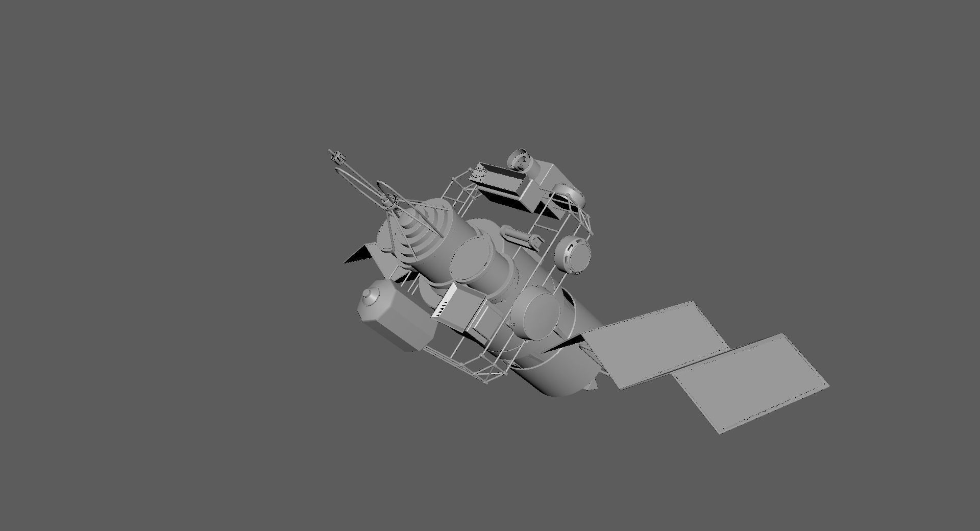 Satelite spacecraft 3D model_3