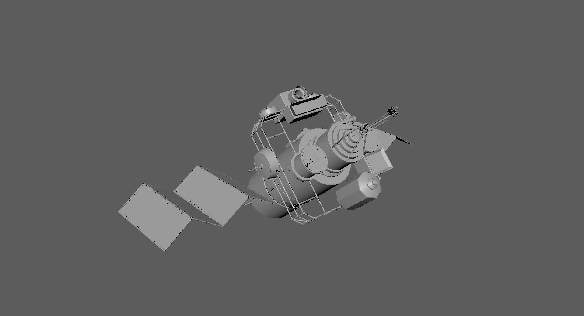 Satelite spacecraft 3D model_2