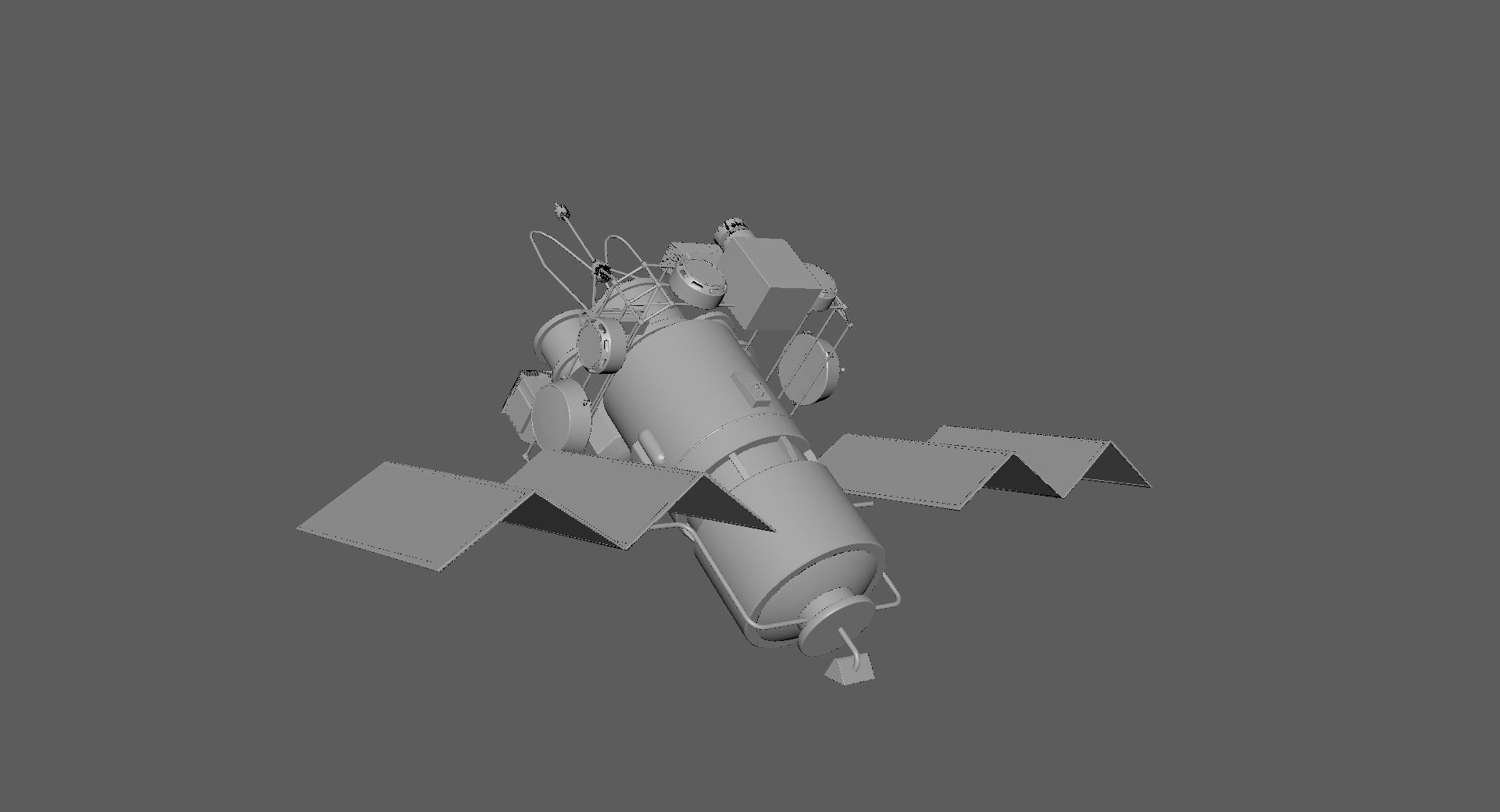 Satelite spacecraft 3D model_1