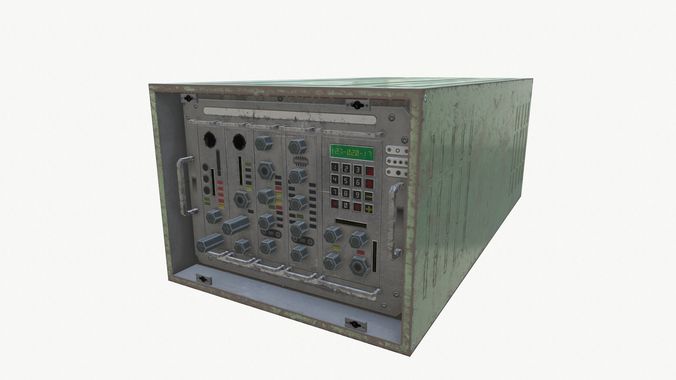 Radio unit 1 Low-poly 3D model