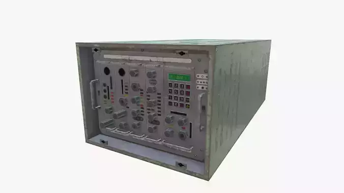 Radio unit 1 Low-poly 3D model