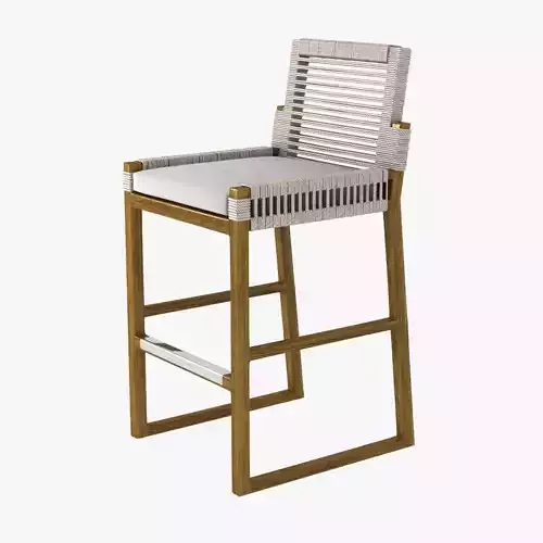 San martin barstool by palecek 3D model