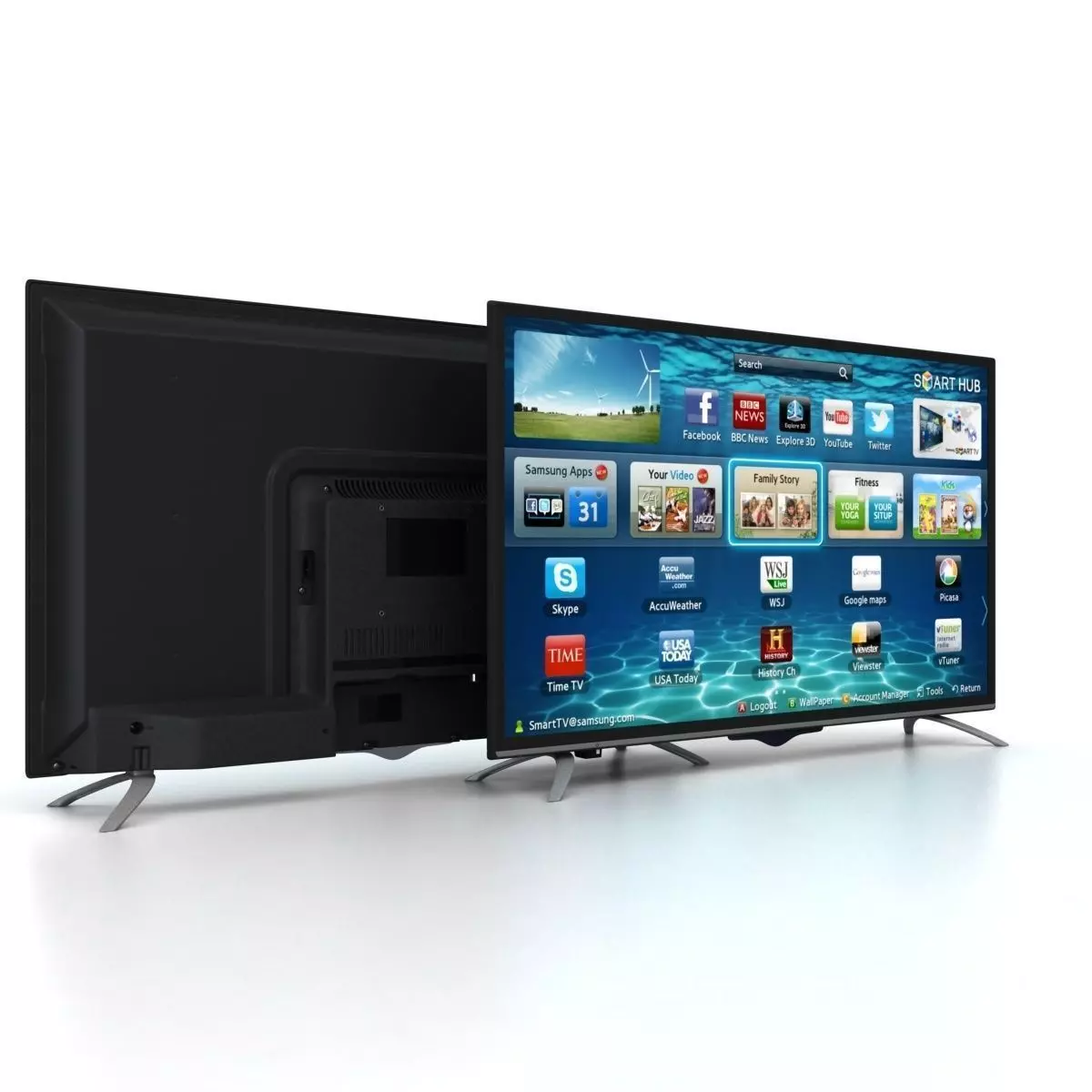 LED Tv Low-poly 3D model