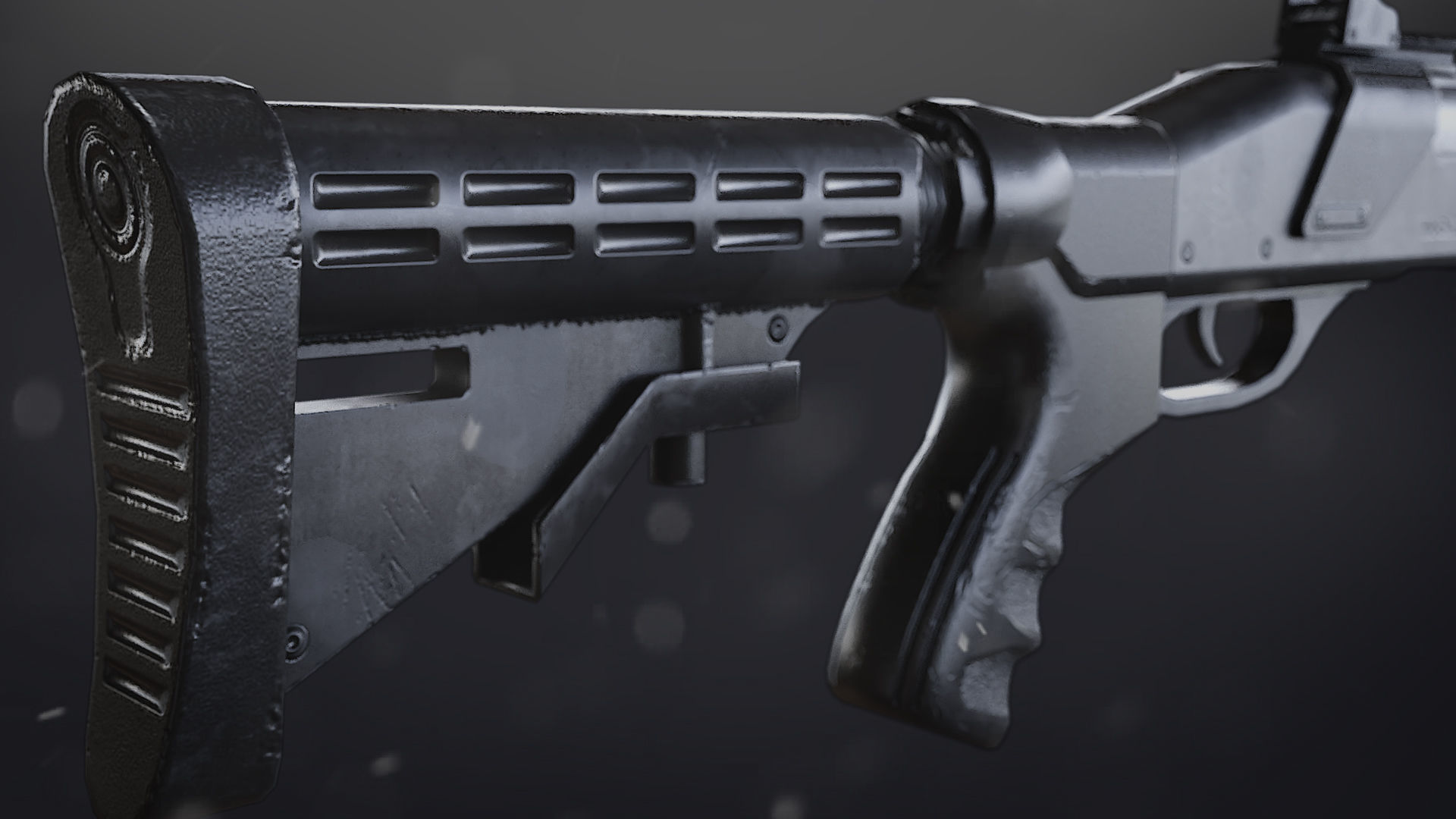RM 870 Shotgun Low-poly 3D model_4